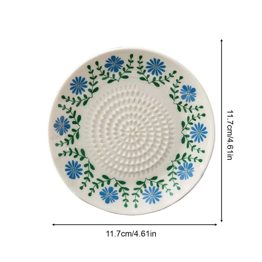 Lot de 4 râpes à ail manuelles en céramique pour gingembre et ail, avec plateau de broyage, multi-us