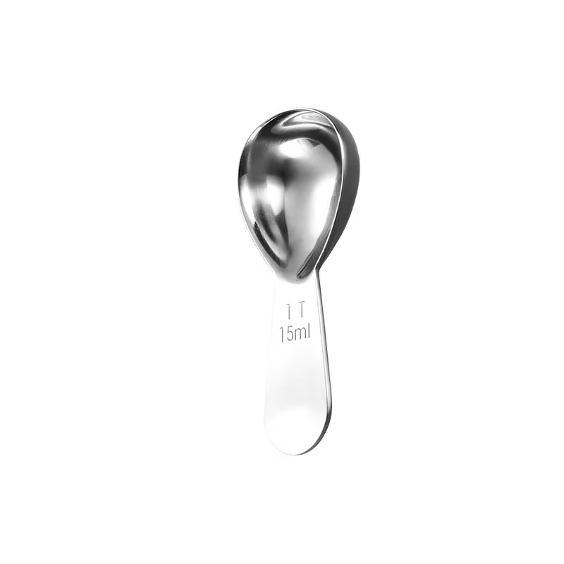 Cuillère à mesurer le café de 15ml, cuillère en acier inoxydable pour broyer le café, le thé, le suc