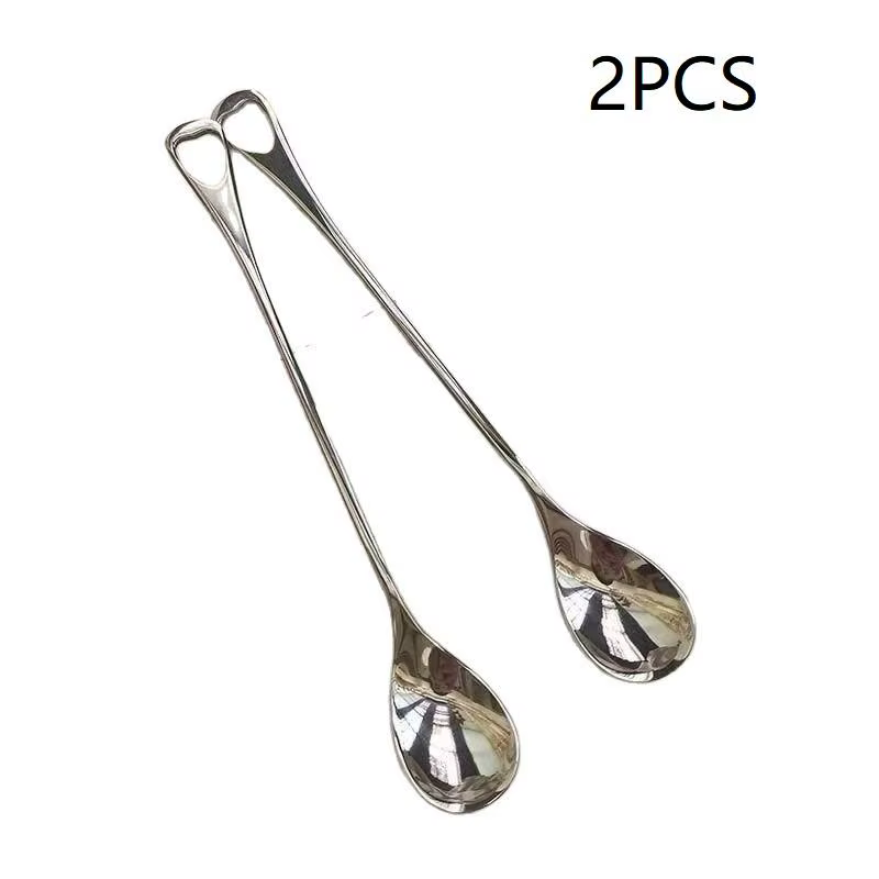 Cuillère à louche argentée, vaisselle occidentale, ensemble de couverts en acier inoxydable, cuillèr