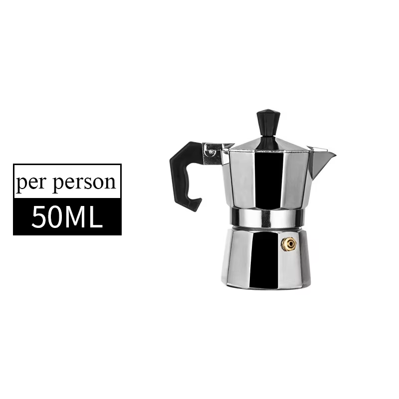 Cafetière portable en aluminium, pot Moka, cafetière en rine, percolateur à café, moka expresso, ust