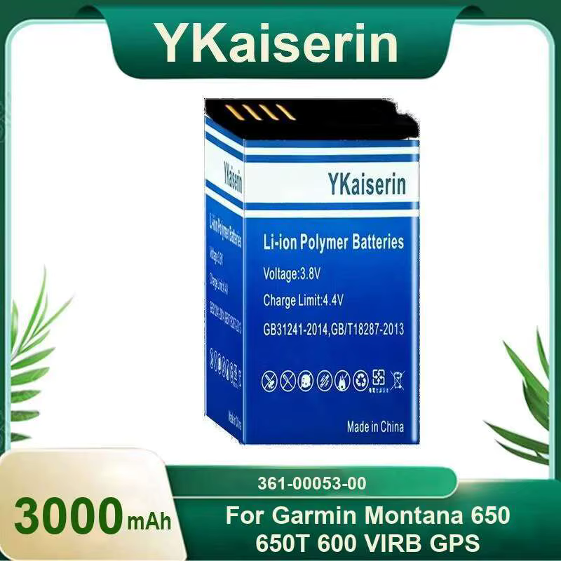 Batterie Gps sûre et fiable de 3000Mah pour Garmin Montana 650 650T 600 Virb 361-00053-00