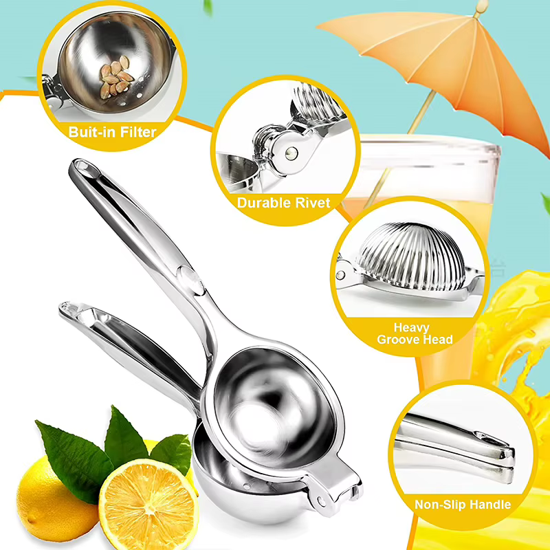 LMETJMA-Presse-citron manuel en alliage de zinc, premium, JT217