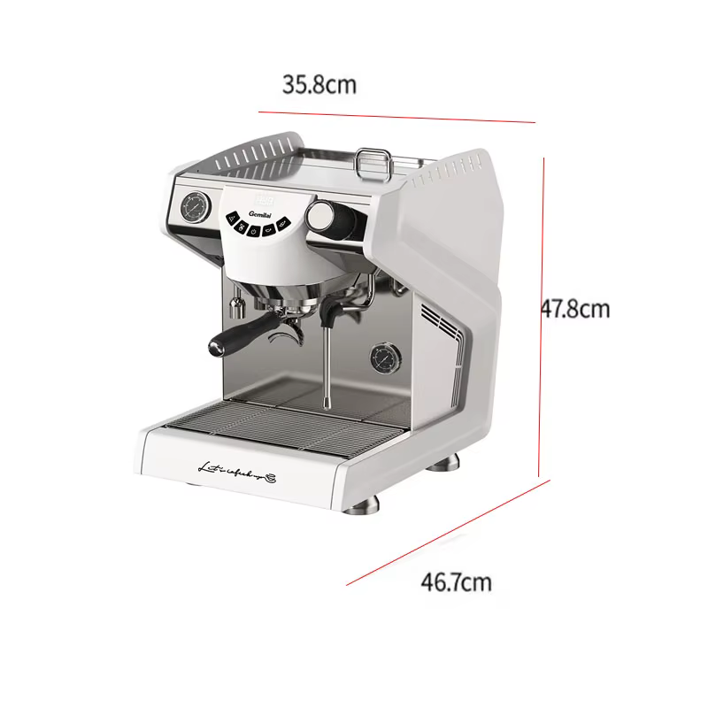 Machine à expresso italienne haut de gamme à double chaudière avec système d'extraction commerciale 