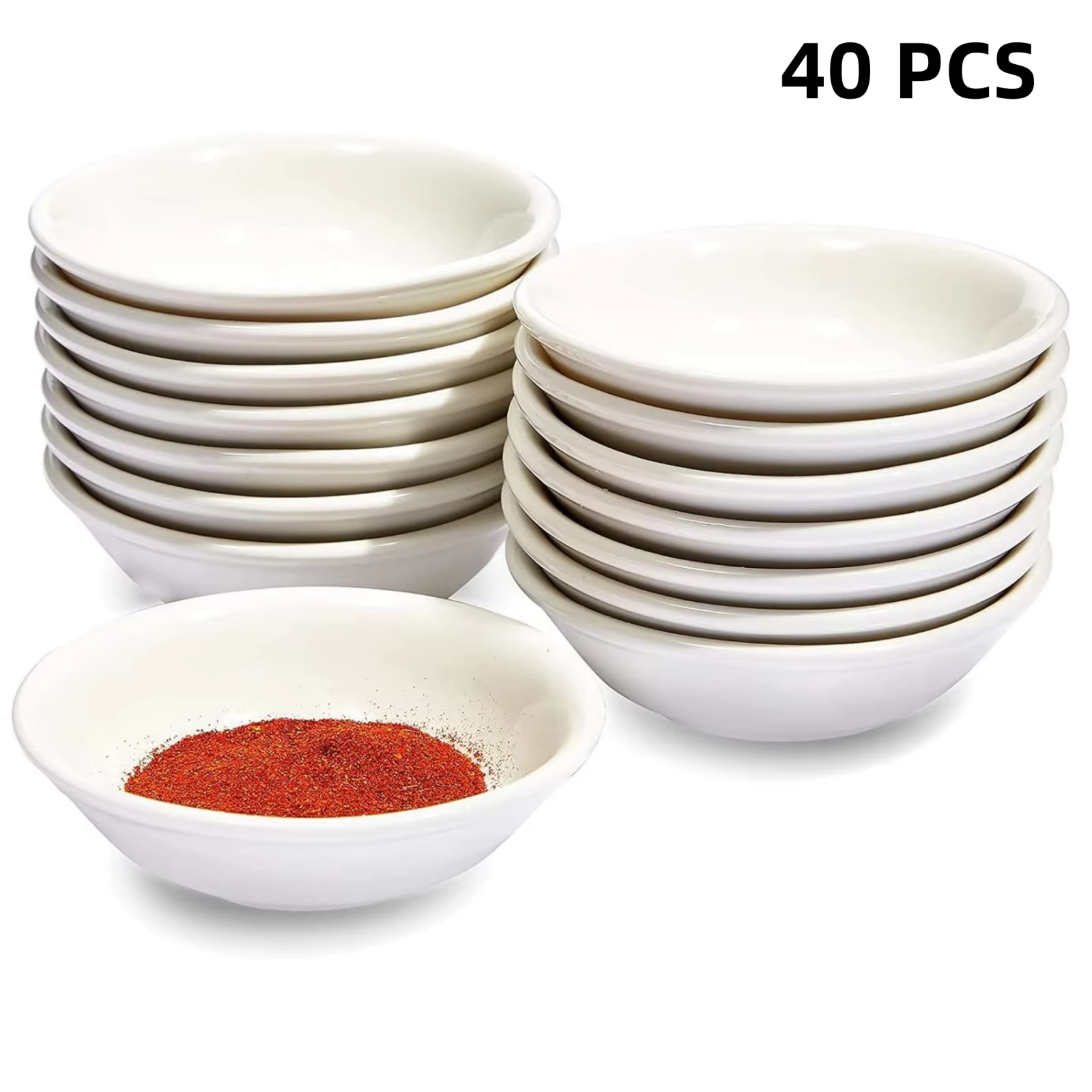 Ensemble de plats à Sauce soja de 1.5 Oz, 40 pièces, bols à Sauce asiatique, bols à tremper, petit b