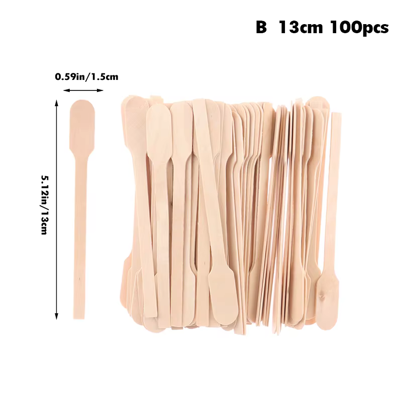 Agitateurs à café en bois de poulet, 4 ", 5", 6 ", 100 pièces, bâtonnets d'arrête pour boissons emba