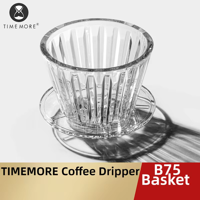 TIMEMORE -Goutteur de café panier Crystal Eye B75, verser sur le filtre à café PCTG 1-2, cafetière s