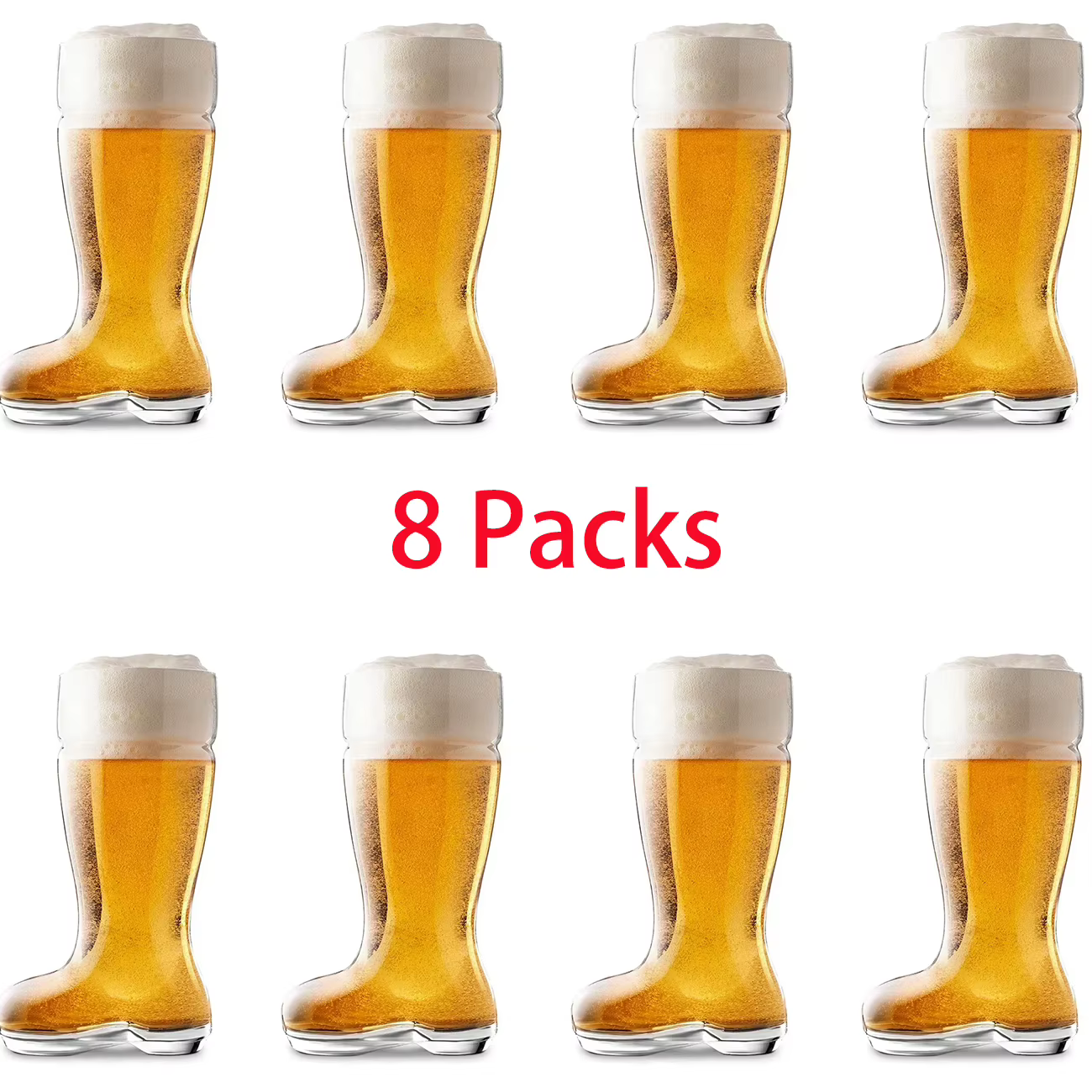8 packs de verres à bière sans plomb de 50 ml, verrerie de bar, verres à bière pour la maison, acces