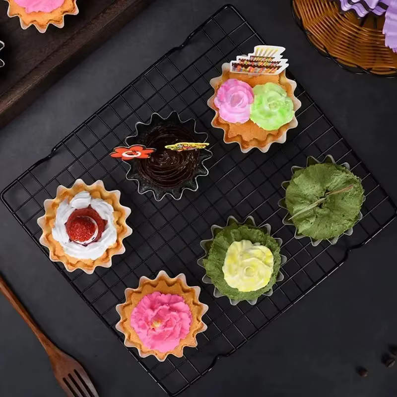 100 pièces jetables Muffin tasses oeuf tarte moules résistant à la chaleur Cupcake tasses épaissi pa