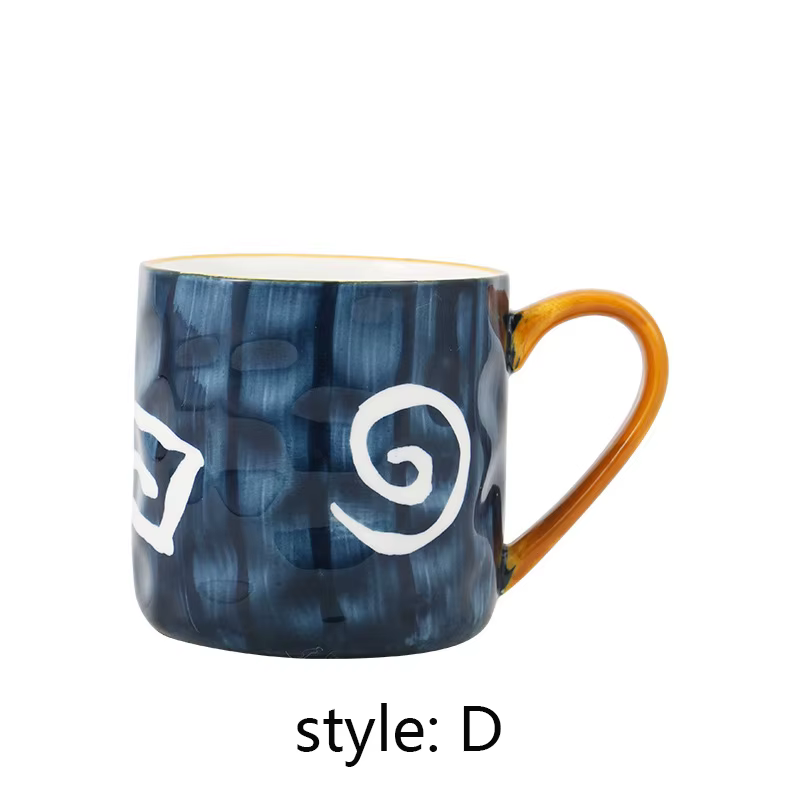 Tasse à café en céramique YWDL 400 ml, résistante à la chaleur, pour petit-déjeuner, lait, flocons d