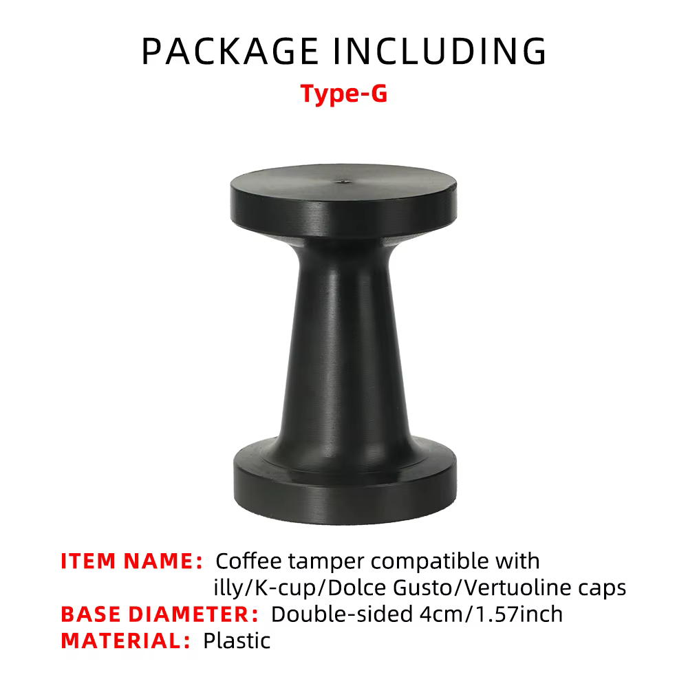 Doseur de café à Base plate ou ondulée pour capsules de café, outil de remplissage à Base solide, fa