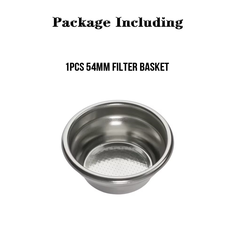 Panier de filtre à café à paroi unique de 54mm, conteneur de porte-filtre en acier inoxydable Non pr
