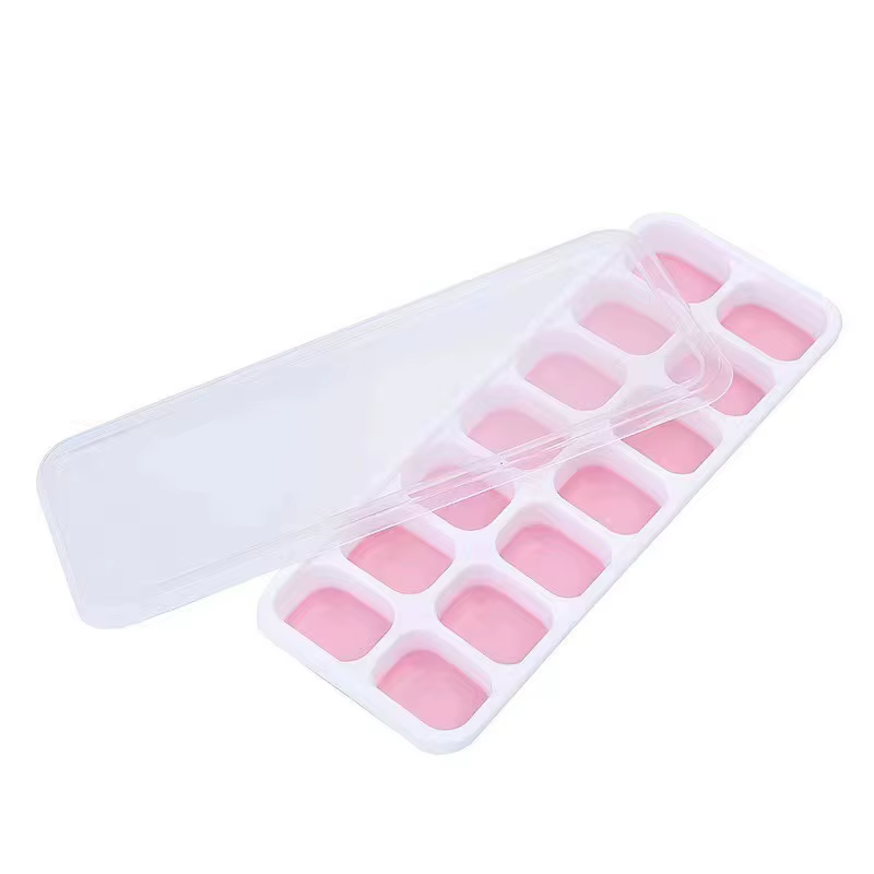 Plateaux à glaçons à 14 grilles, moule à glace en Silicone avec couvercle amovible, moule à Popsicle