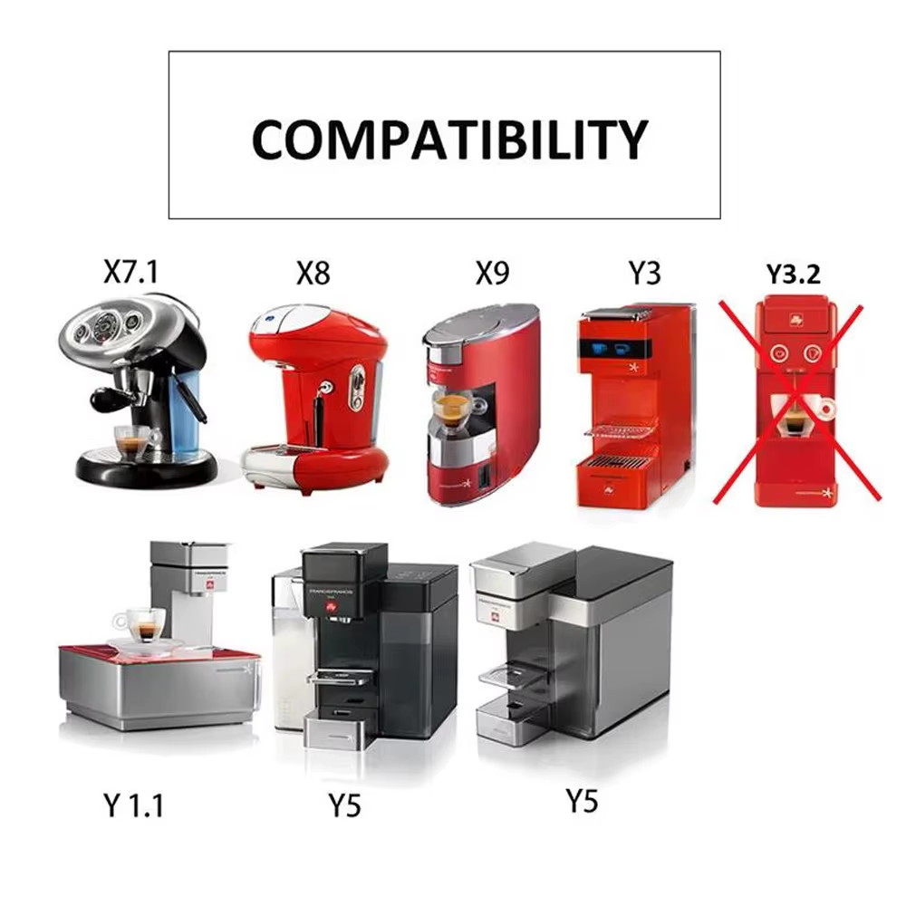 Capsule de café réutilisable ICafilas pour machine illy X7.1 illy Y5, filtre à café rechargeable en