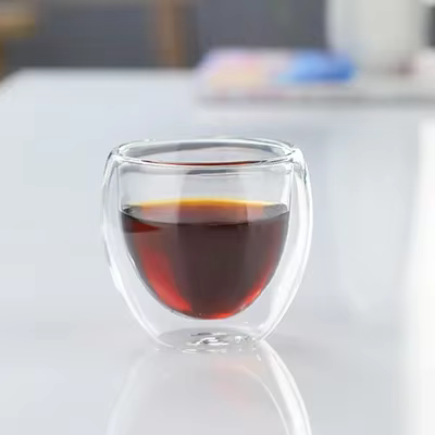 Tasse en verre isolée à Double paroi, 5 tailles, tasses à café expresso transparentes, tasse à bière