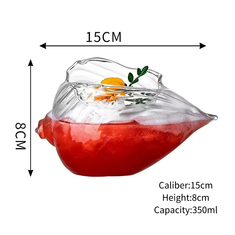 Verres à Cocktail en forme de conque, verres à Cocktail personnalisés, tasse à coque, verre à vin at