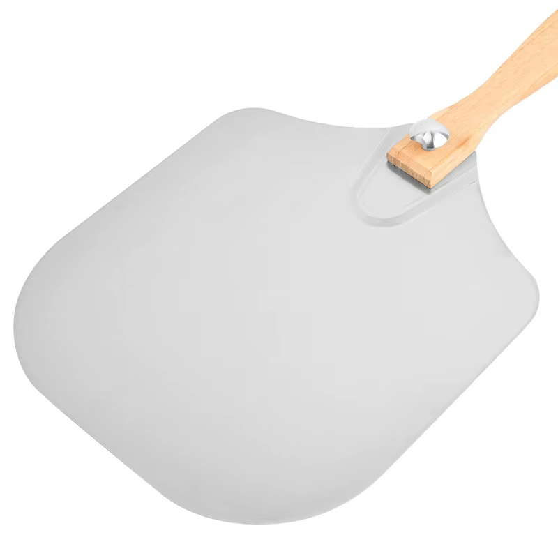 Grande palette perforée à Pizza, poignée courte pour four tournant, outils de cuisine, cuisson de Pi