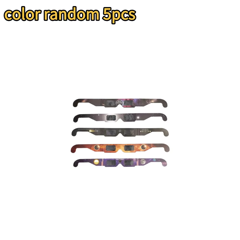 Lunettes d'éclipse solaire (5-20 pièces) approuvées AAS 2025 - Fabriquées aux États-Unis, certifiées
