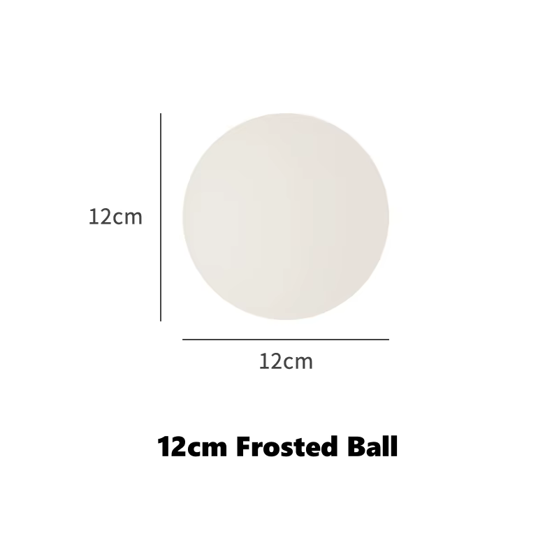Applique murale LED boule de verre nordique, base dissimulée, blanc laiteux, décor de fond de canapé