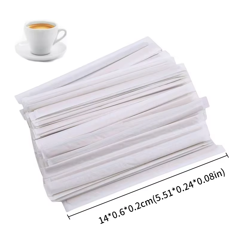 100 pièces bâtons de café remuer emballé unique agitateurs de café en bois jetables 14 cm bâtons de 