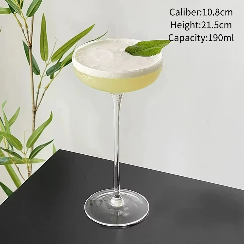 Verre à Martini Transparent, verres à Cocktail Ultra-hauts, verre à Champagne créatif, verres à Mart