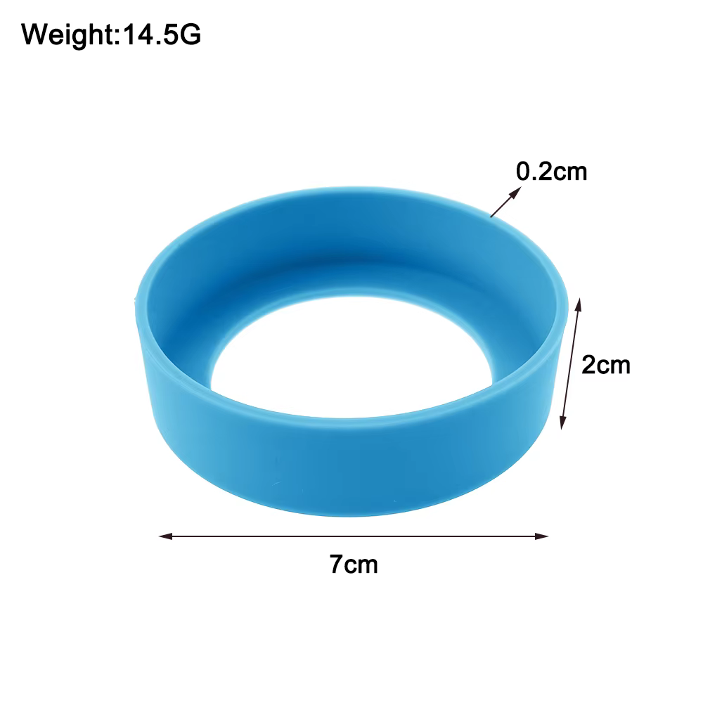 Joint de tasse d'eau en Silicone de 7CM, 1 pièce, manchon Anti-usure et anti-rayures, isolation du f