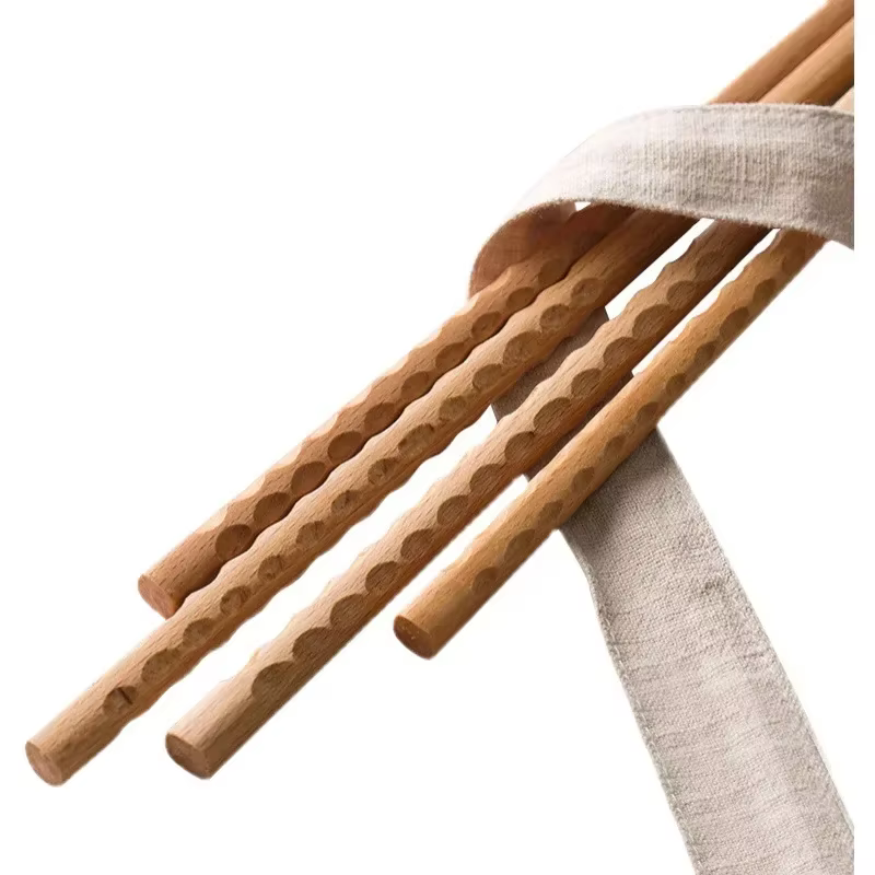 Baguettes japonaises Extra longues en bois de hêtre poli, nouilles alimentaires frites, baguettes an