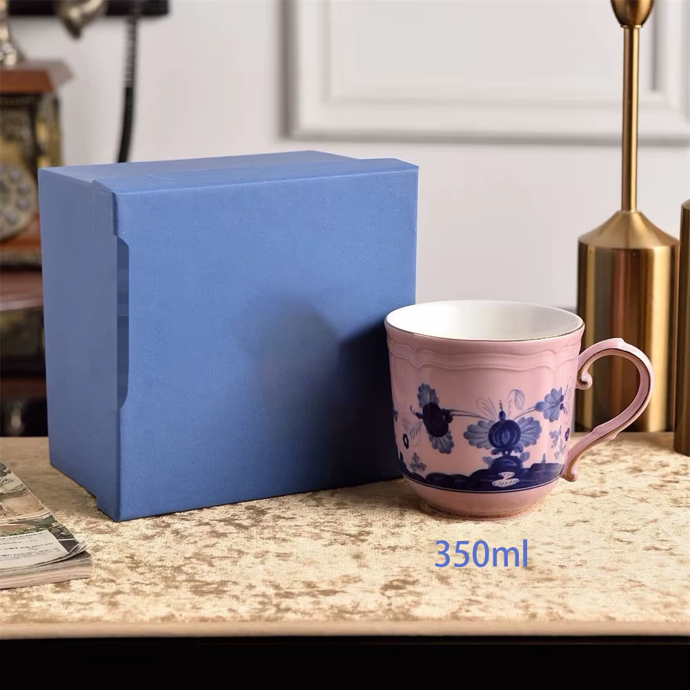 Paquet de vaisselle en céramique imprimé, fournitures de cuisine, tasse de thé de l'après-midi et pl