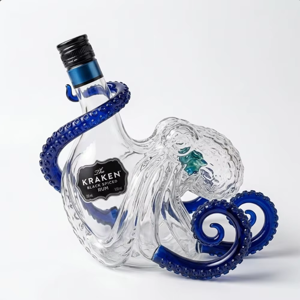 Carafe à whisky Kraken Octopus, décoration de bar vintage, verrerie pour bouteille de vin, collectio