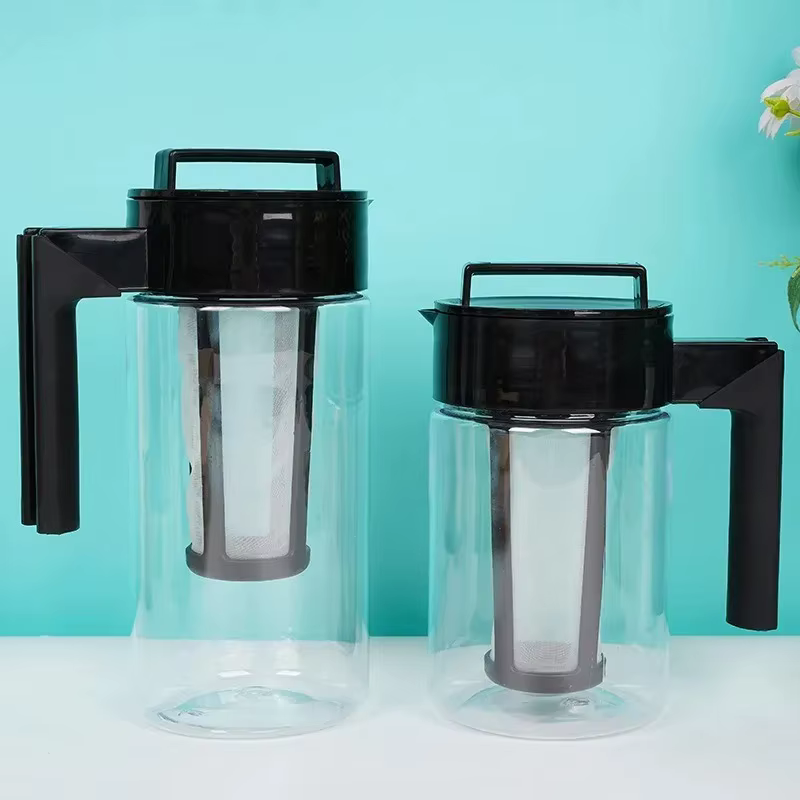 Cafetière glacée à infusion froide, 900ML, 1300ml, 2000ml, avec filtre à café et poignée, théière à