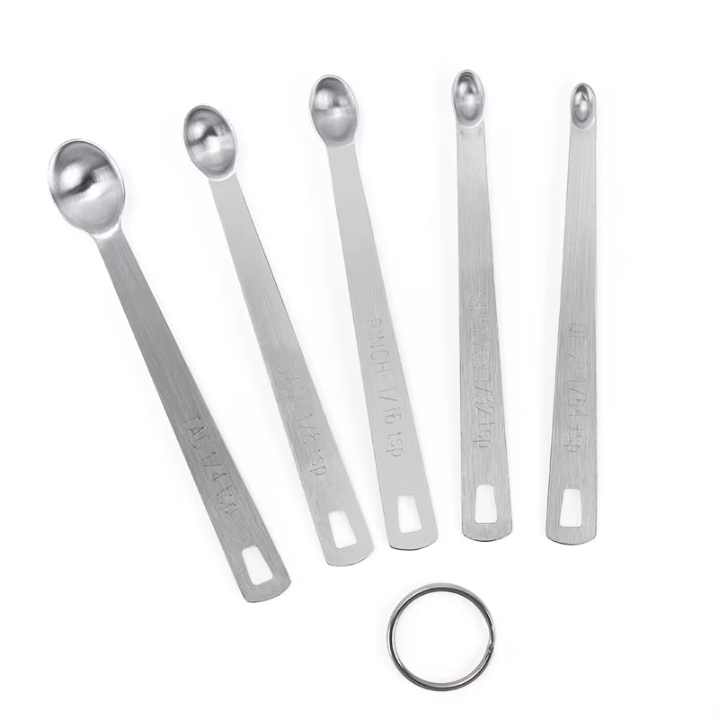 Petite cuillère à mesurer, ensemble de 5 pièces, cuillères à mesurer pour café, assaisonnement de th