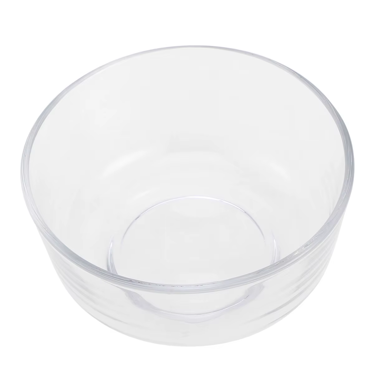Bol en verre Transparent de 6 pouces, plat de service pour salade de fruits et desserts pour les ras