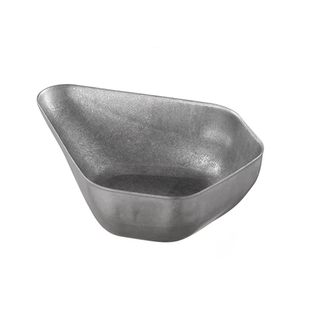 Tasse doseuse de grains de café en acier inoxydable, plateau de pesage de grains rétro résistant à l
