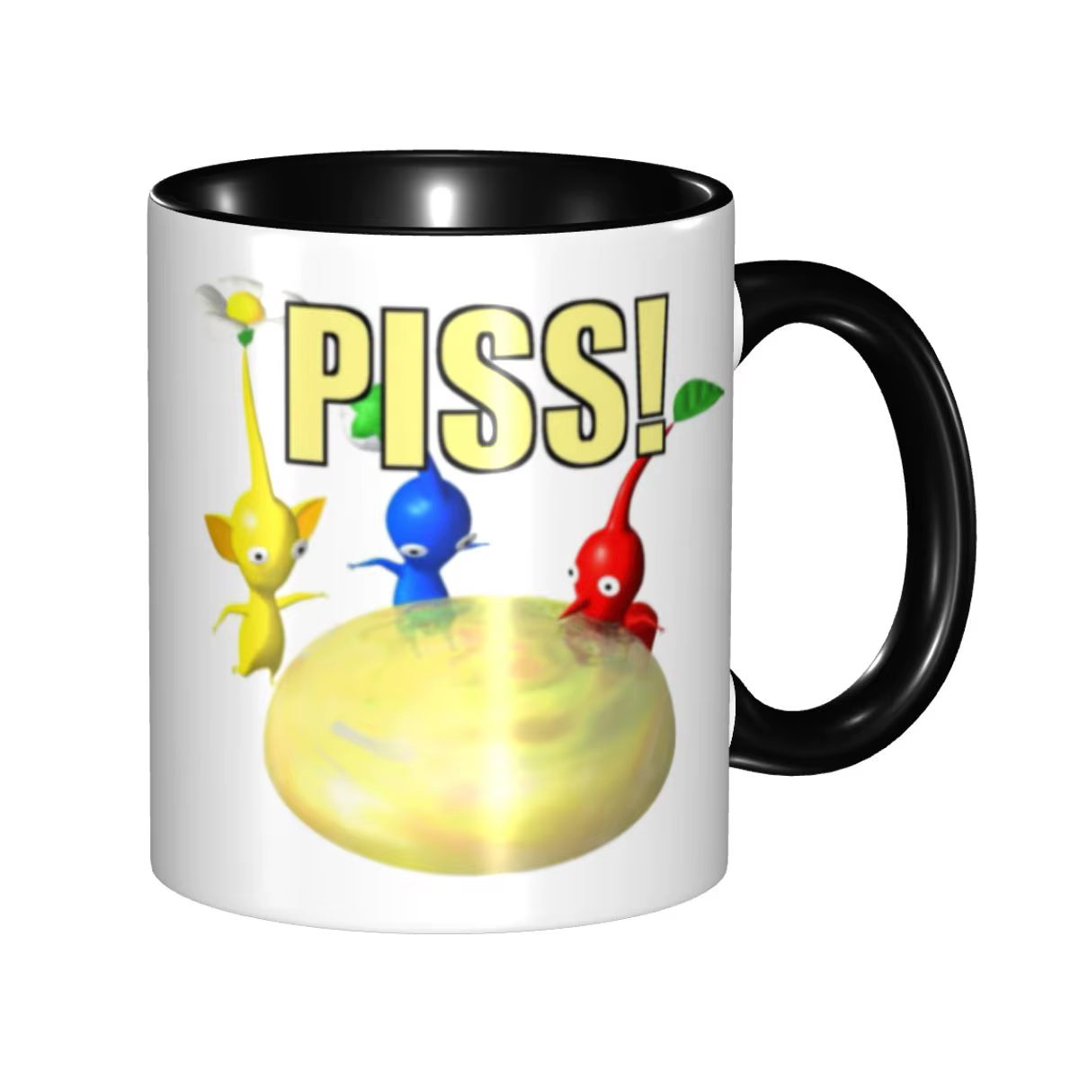 Jeux de dessins animés personnalisés Pikmin Piss tasse bricolage en céramique thé lait tasse à café