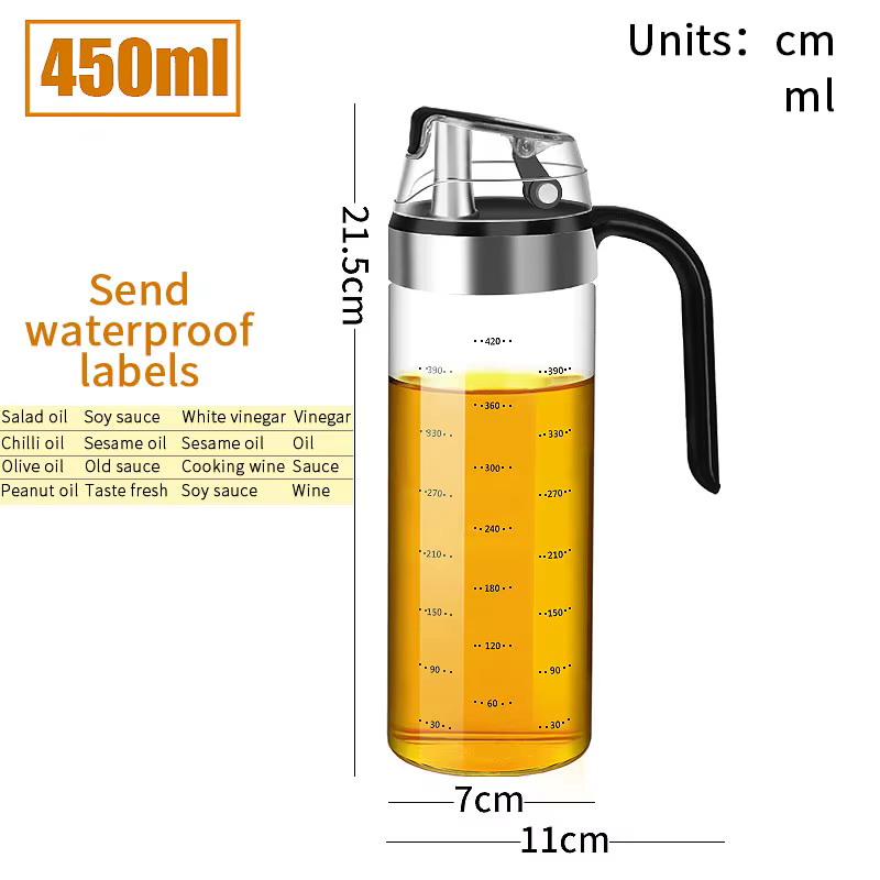 Distributeur de bouteilles d'assaisonnement de cuisine, bouteille de Sauce, bouteilles de stockage e