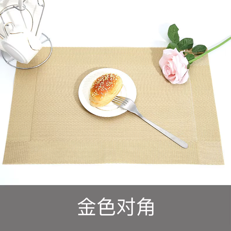 Ensemble de 2/4/6 napperons rectangulaires en PVC anti-brûlure, pour table à manger, modernes et élé