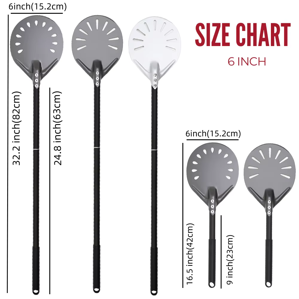 6 & 12 13 14 pouces aluminium Pizza Peel pain palette four à Pizza tournant Peel dur anodisé Pizza c