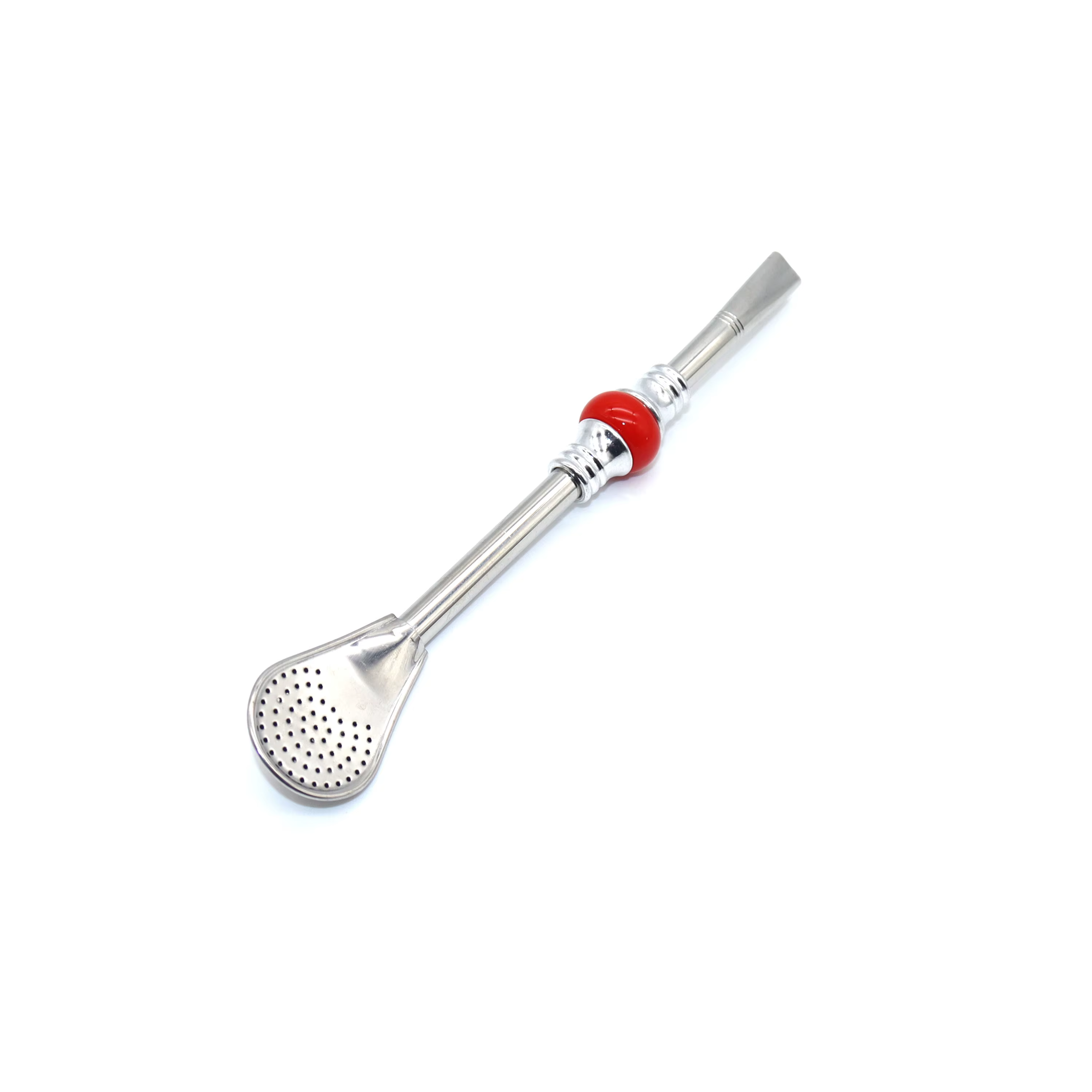 Cuillère à paille en acier inoxydable 304, 16cm 19cm, perle colorée, filtre à thé, Yerba Mate Bombil