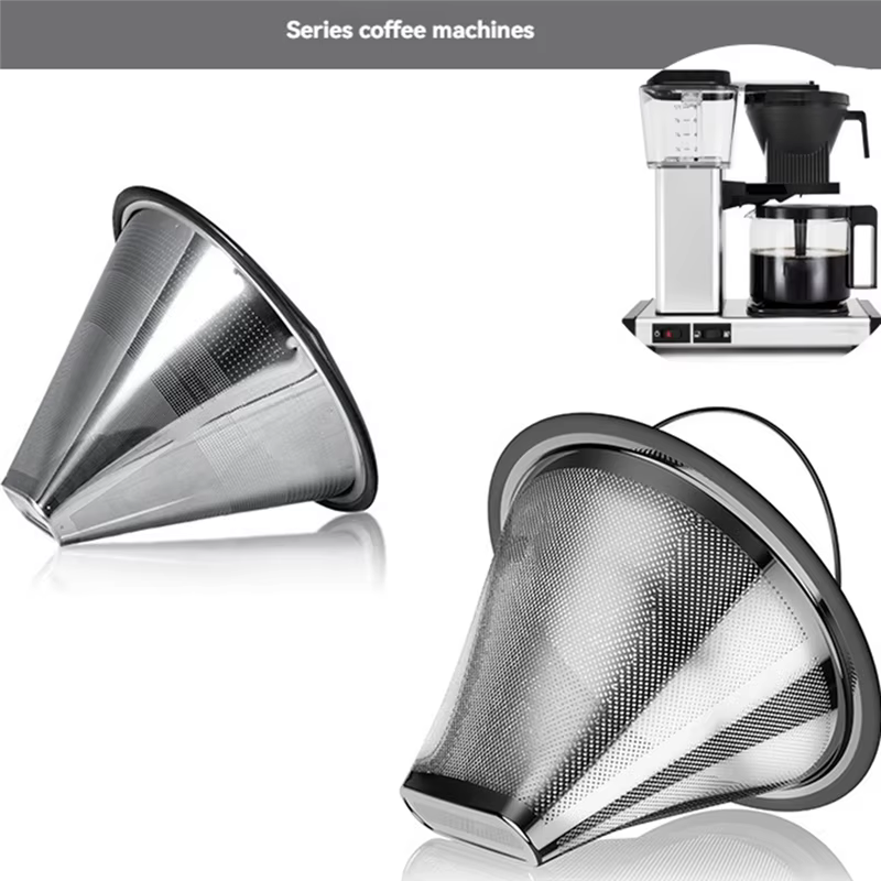 Filtre à café en acier inoxydable A74G, pour Machines à café Moccamaster KBGV et KBT, filtre à café 