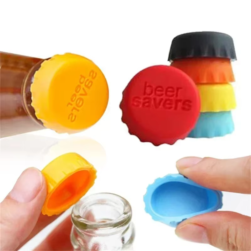Bouchon de bouteille de bière en Silicone créatif, couvercle de conservateur, couvercle de bouteille