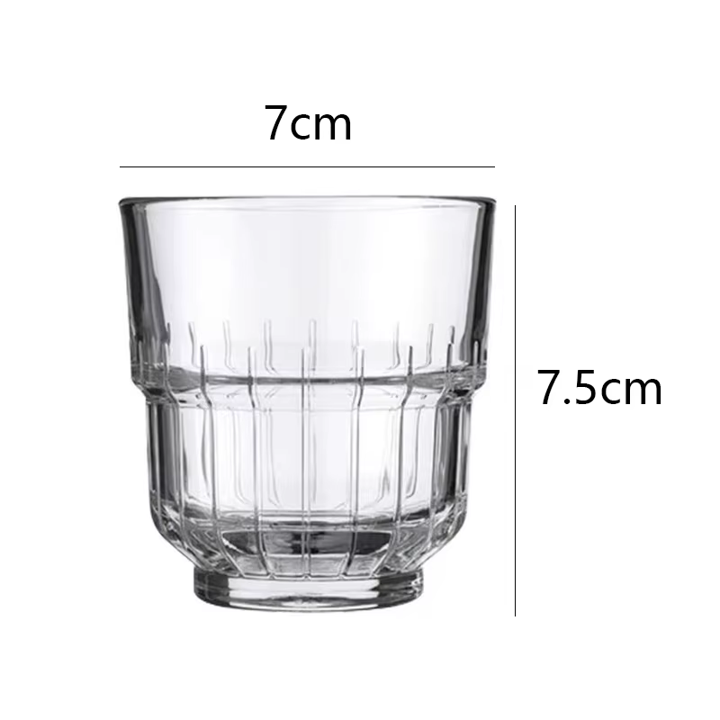 Verre à café à rayures verticales, tasse à boisson à la mode, tasse à jus, ménage, accessoires de cu