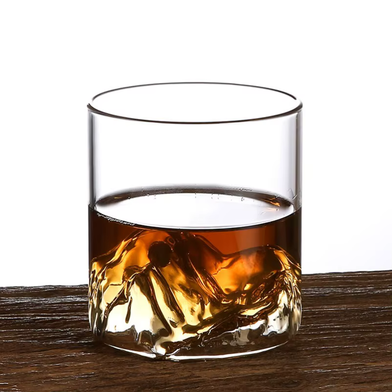 Ensemble de verres à whisky Guanshan 3D de 5 Oz, tasse en cristal transparente, adaptée à boire du w