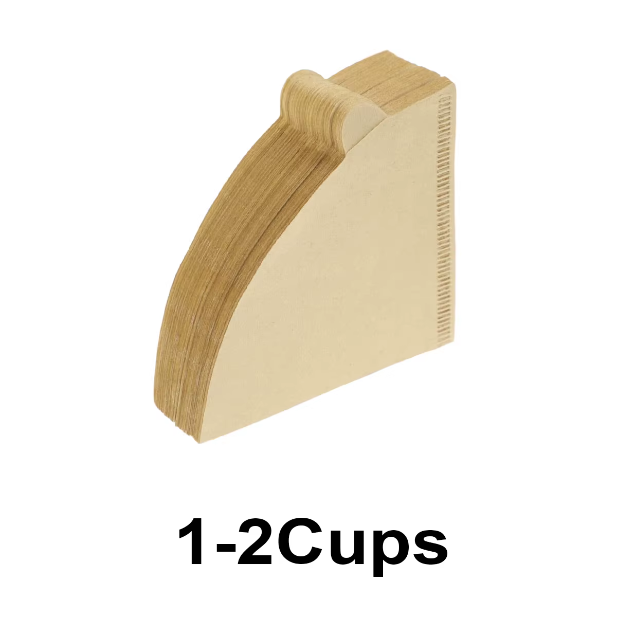 Filtres à café coniques jetables en papier non blanchi V01/V02, 100/200 unités, pour 1-2/1-4 tasses,