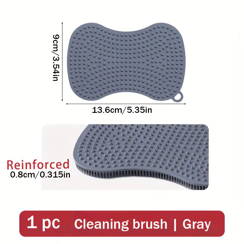 Brosse à vaisselle double face en Silicone, épurateur robuste, épurateur de cuisine anti-rayures, la