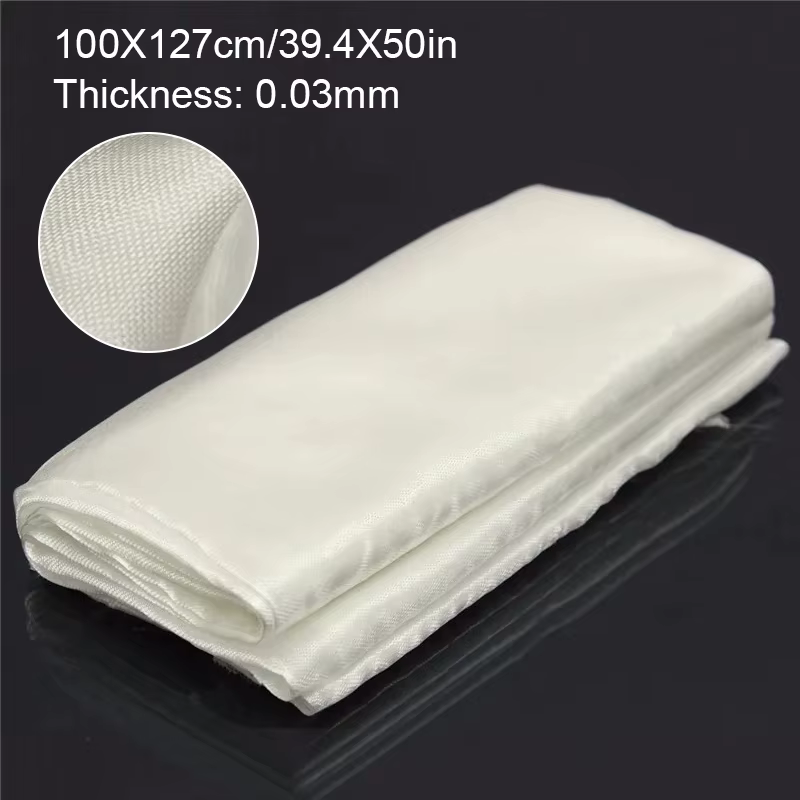 Tissu en Fiber de verre Ultra fin ignifuge, 1m x 1.27m, densité de tissu en Fiber de verre, résistan