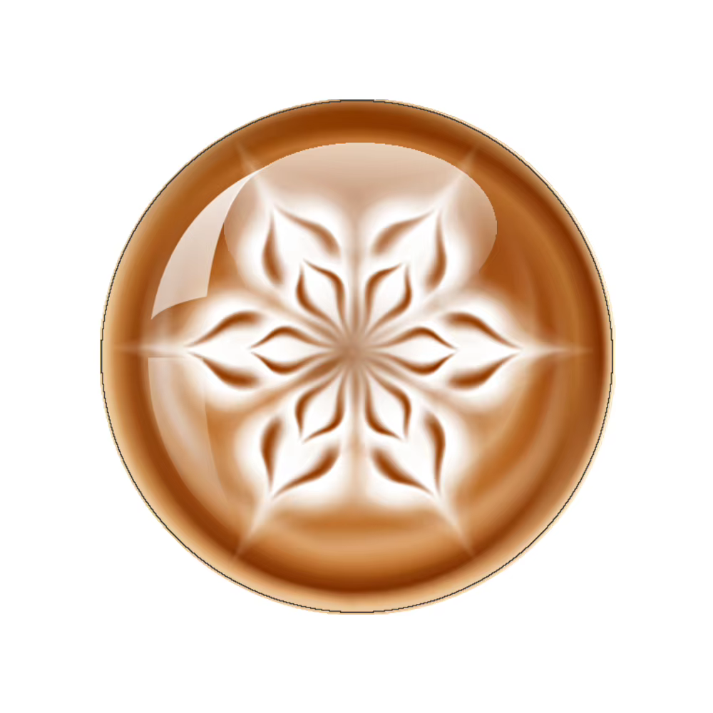 Café Latte sculpture coeur d'amour 12 pièces un ensemble 10mm/18mm/20mm/25mm/40mm rond Photo verre C
