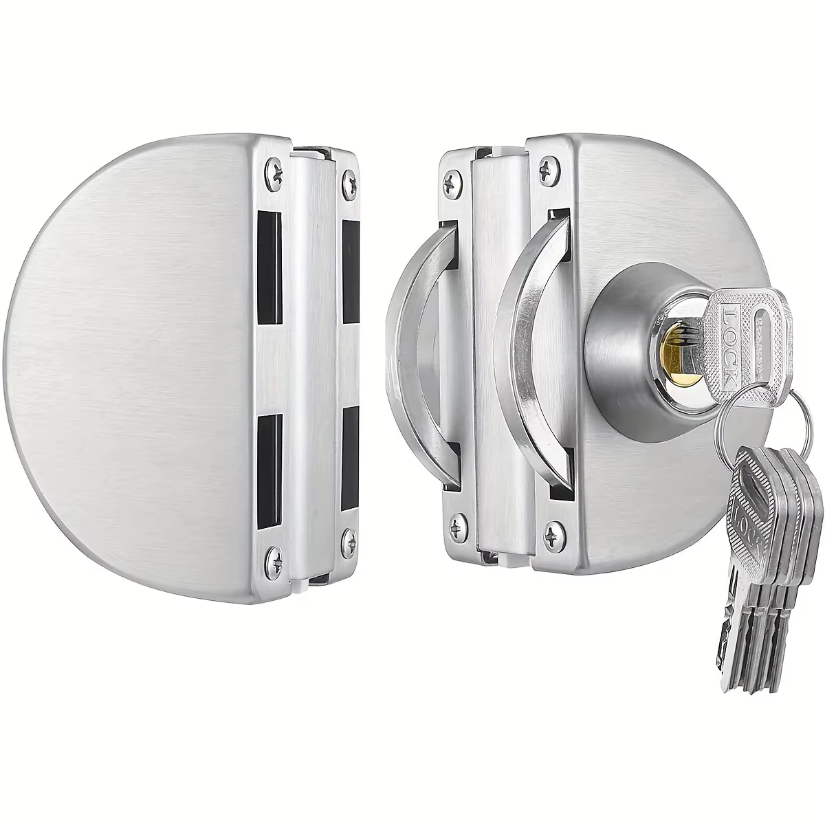 Convient pour verre 1/2 ", 10mm à 12mm, serrure de porte en verre de bureau de contrôle d'accès coul