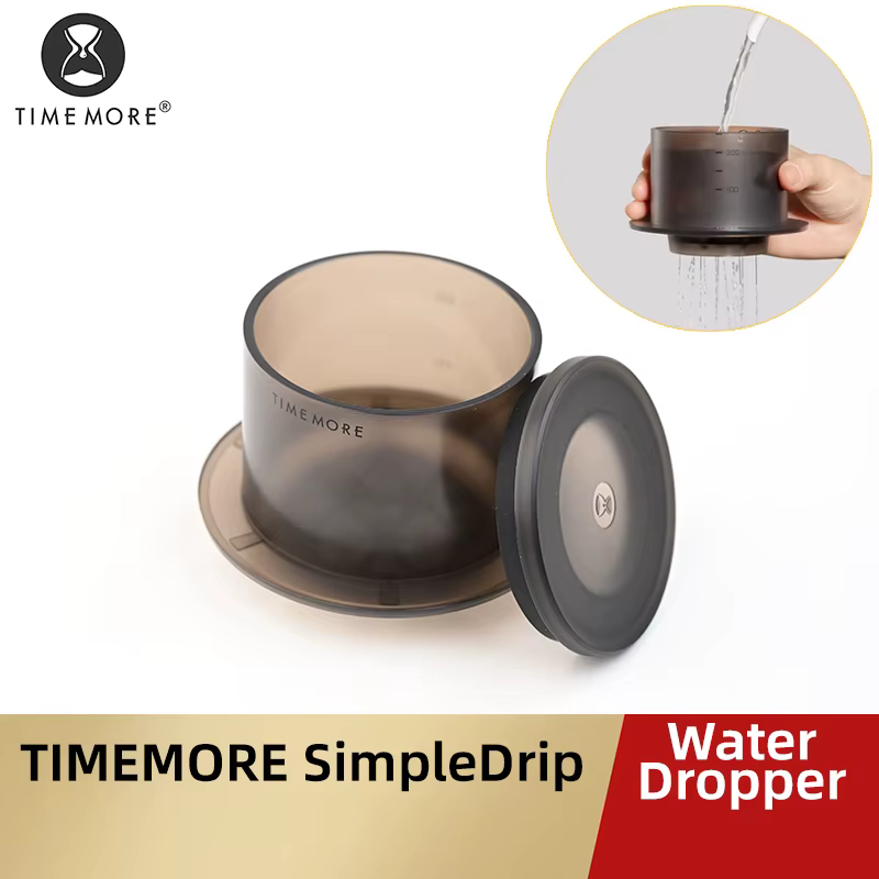 TIMEMORE compte-gouttes d'eau SimpleDrip avec couvercle 13 trous pour une décharge d'eau uniforme ma