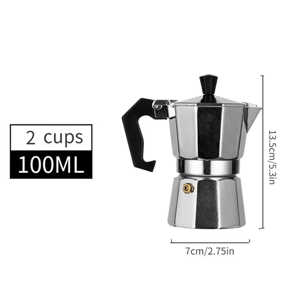 Cafetière moka en aluminium 100/600ML, cafetière expresso, percolateur, outil de maison, Pot Moka oc