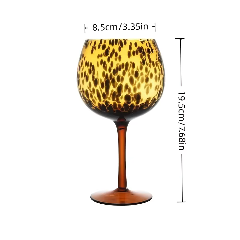 Verres à vin léopard Vintage, verres à pied hauts et élégants, verre Durable pour noël, Thanksgiving