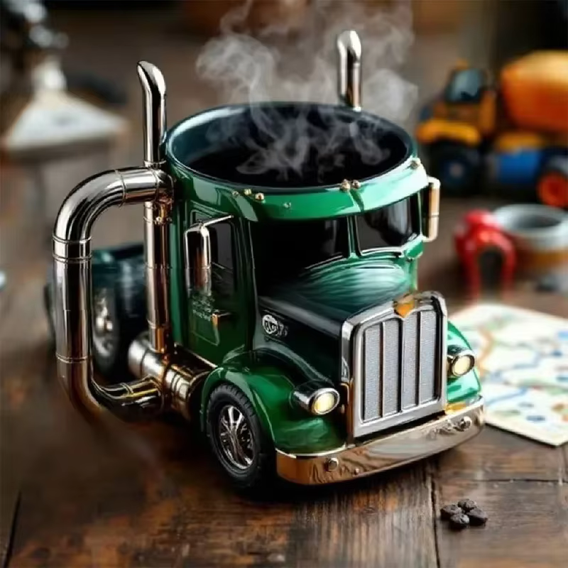 Tasse à café Design camion créatif, 11 onces, Semi-remorque, tasse d'eau, bureau, cuisine domestique